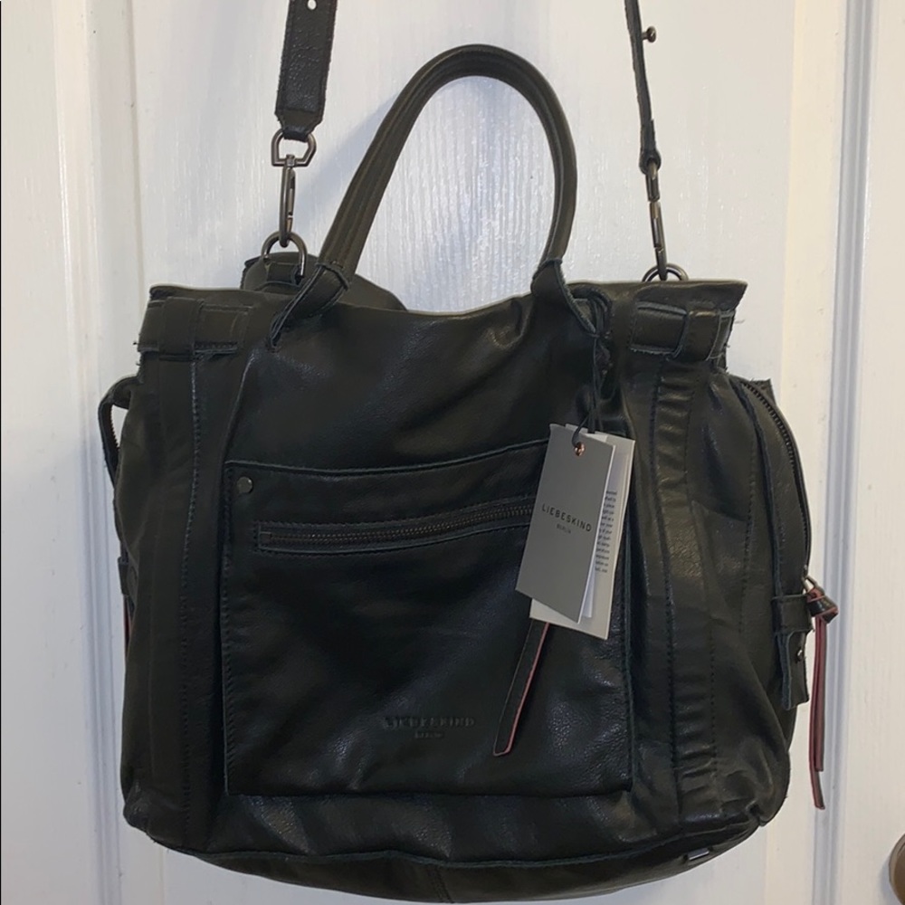 LIEBESKIND Oil Black Vintage VIRGINIA Purse w/TAGS